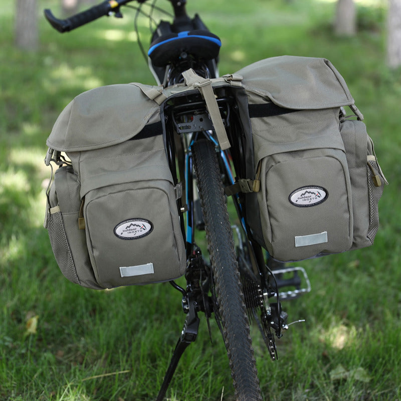 50L Large Capacity Waterproof Long Distance Bike Pannier Bag Rear Rack Bag