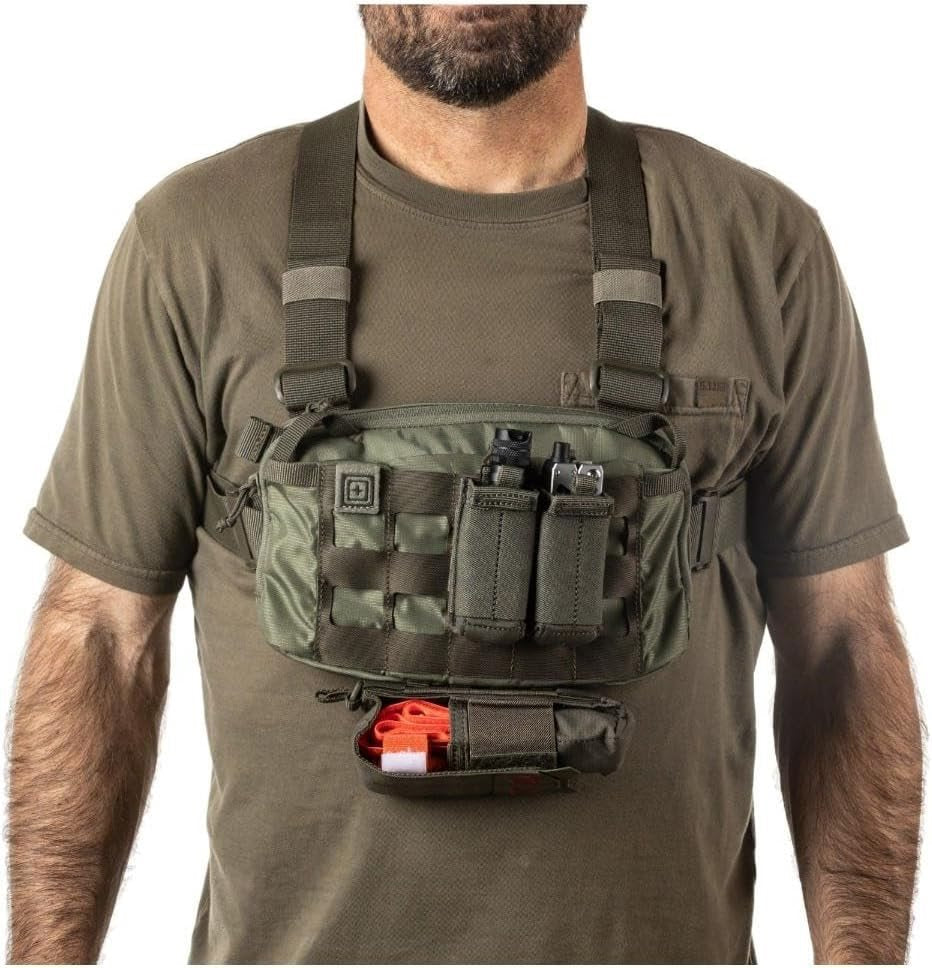 Survival Chest Pack 2 Liters Capacity Adjustable Safety Belt Detachable Chest Pack